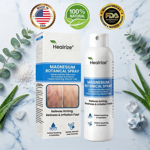 🏆Healrize® Magnesium Botanical Spray –Advanced Skin Recovery for Psoriasis & Eczema | Rapid Soothing, Steroid-Free