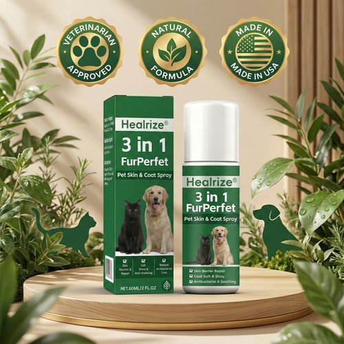 Healrize® 𝟑 𝐢𝐧 𝟏 𝐅𝐮𝐫𝐏𝐞𝐫𝐟𝐞𝐜𝐭 𝐏𝐞𝐭 𝐒𝐤𝐢𝐧 & 𝐂𝐨𝐚𝐭 𝐒𝐩𝐫𝐚𝐲