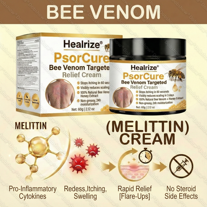 💫Healrize® PsorCure Targeted Bee Venom Relief Cream