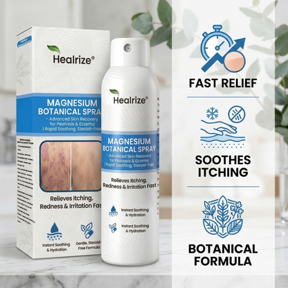 🏆Healrize® Magnesium Botanical Spray –Advanced Skin Recovery for Psoriasis & Eczema | Rapid Soothing, Steroid-Free