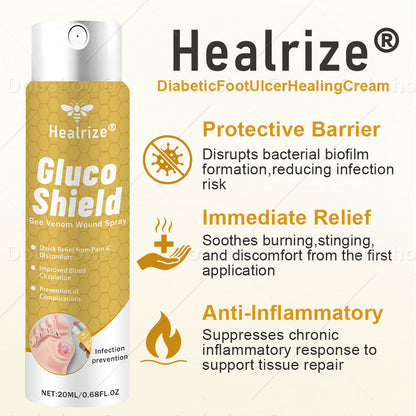 Healrize®𝐆𝐥𝐮𝐜𝐨𝐒𝐡𝐢𝐞𝐥𝐝 𝐁𝐞𝐞 𝐕𝐞𝐧𝐨𝐦 𝐖𝐨𝐮𝐧𝐝 𝐒𝐩𝐫𝐚𝐲