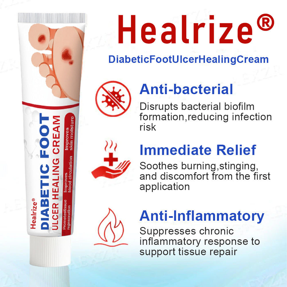 🔥Final 3 Hours: 70% OFF-Healrize® Diabetic Foot Ulcer Healing Cream💥