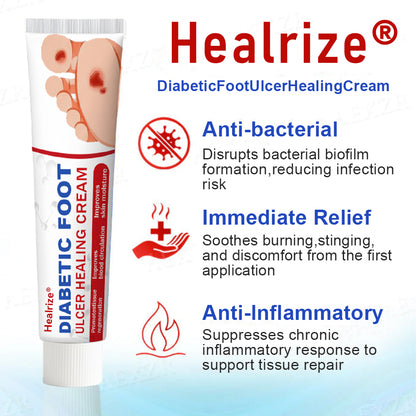 🔥Final 3 Hours: 70% OFF-Healrize® Diabetic Foot Ulcer Healing Cream💥