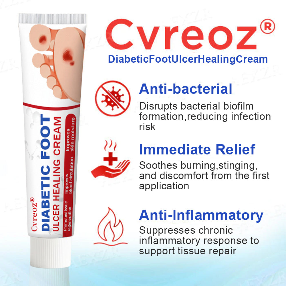🔥Final 3 Hours: 70% OFF-Cvreoz® Diabetic Foot Ulcer Healing Cream