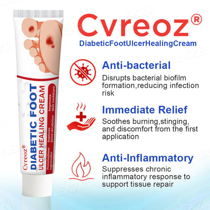 🔥Final 3 Hours: 70% OFF-Cvreoz® Diabetic Foot Ulcer Healing Cream