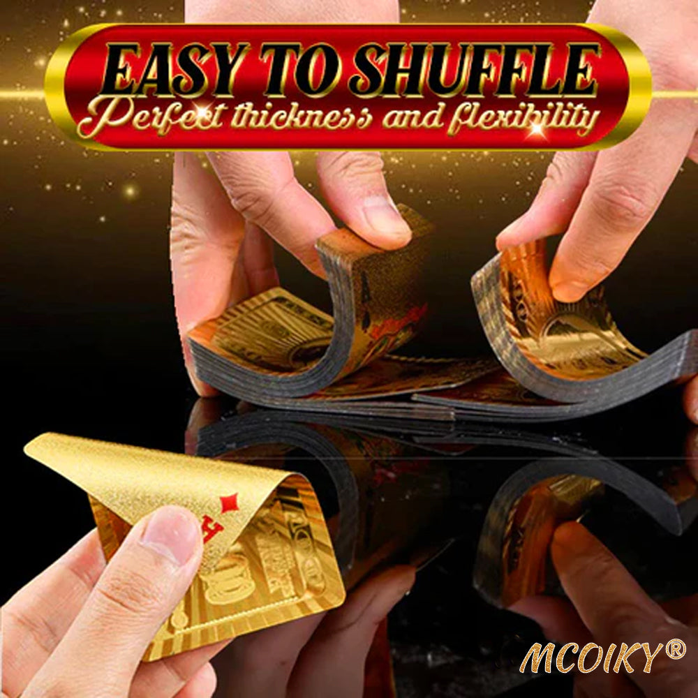 MCOIKY® Gold Foil Deluxe Poker Card