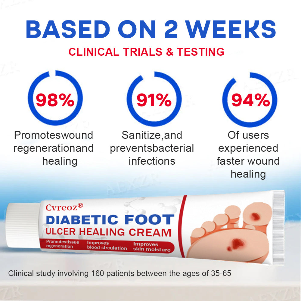 🔥Final 3 Hours: 70% OFF-Cvreoz® Diabetic Foot Ulcer Healing Cream