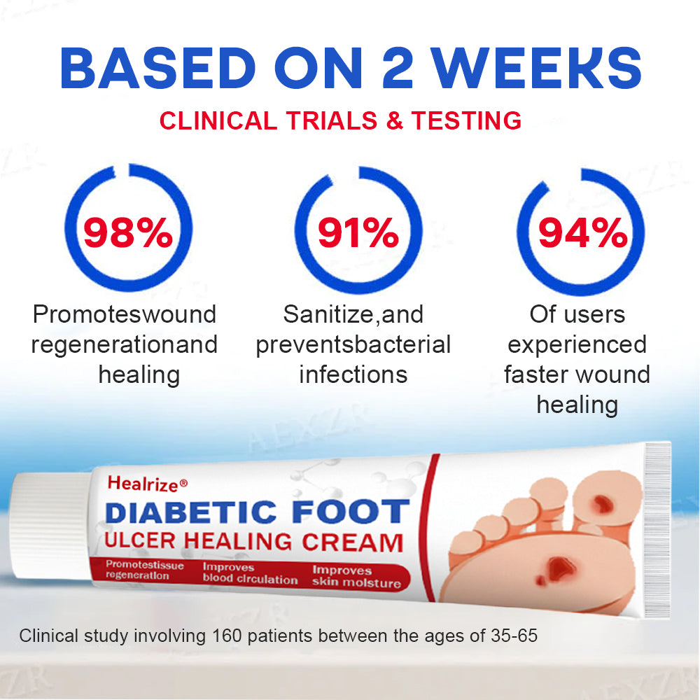 🔥Final 3 Hours: 70% OFF-Healrize® Diabetic Foot Ulcer Healing Cream💥