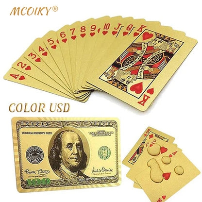 MCOIKY® Gold Foil Deluxe Poker Card