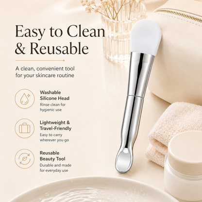 Dobshow® Premium 2-in-1 Silicone Face Mask Brush & Scoop