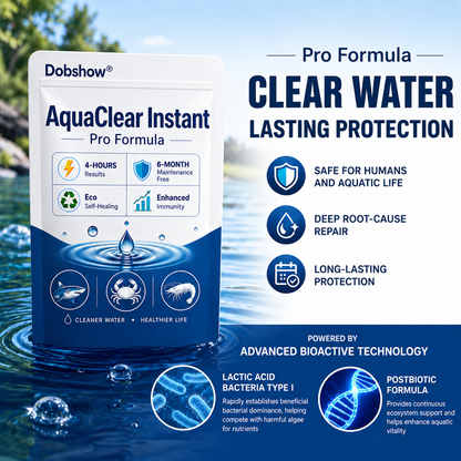 🧬 Clears Green Water in 24h | 100% Fish Safe (Bio-Formula)Dobshow® AquaClear Instant Pro Formula