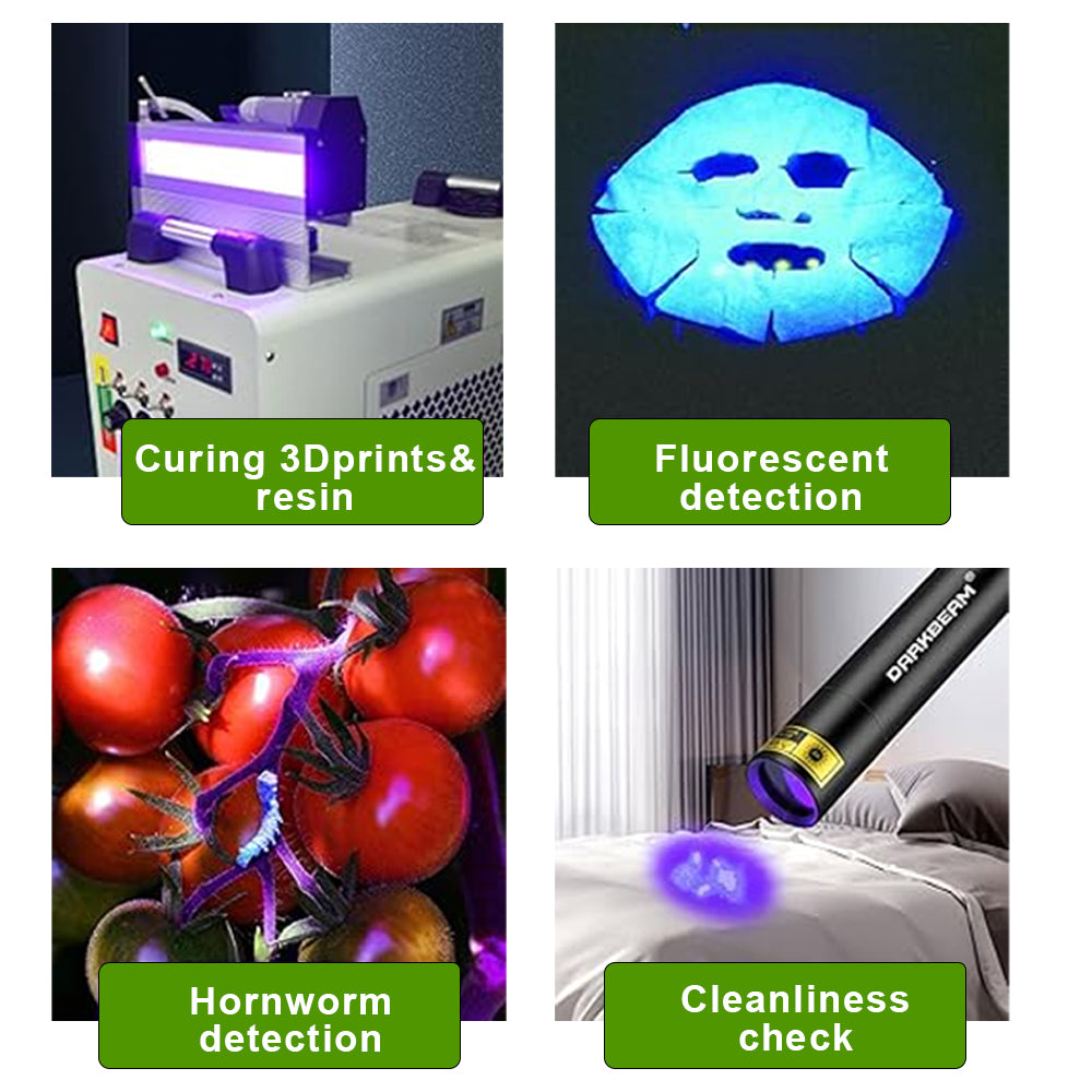 Billhol® UV Black Light Flashlight for Vegetable Inspection