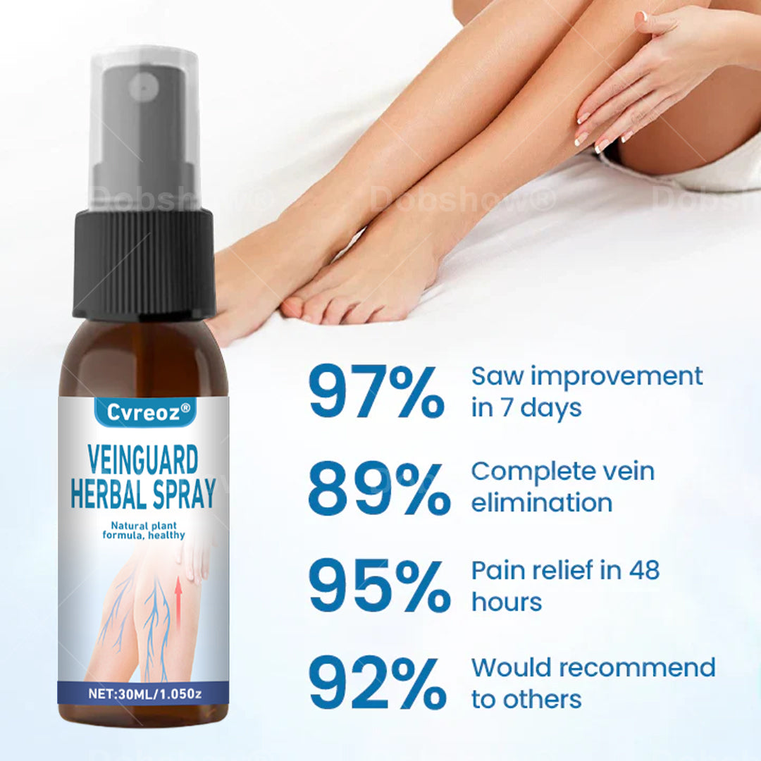 Cvreoz® VeinGuard Herbal Spray-✅ Clinically proven to eliminate varicose veins in just 7 days!