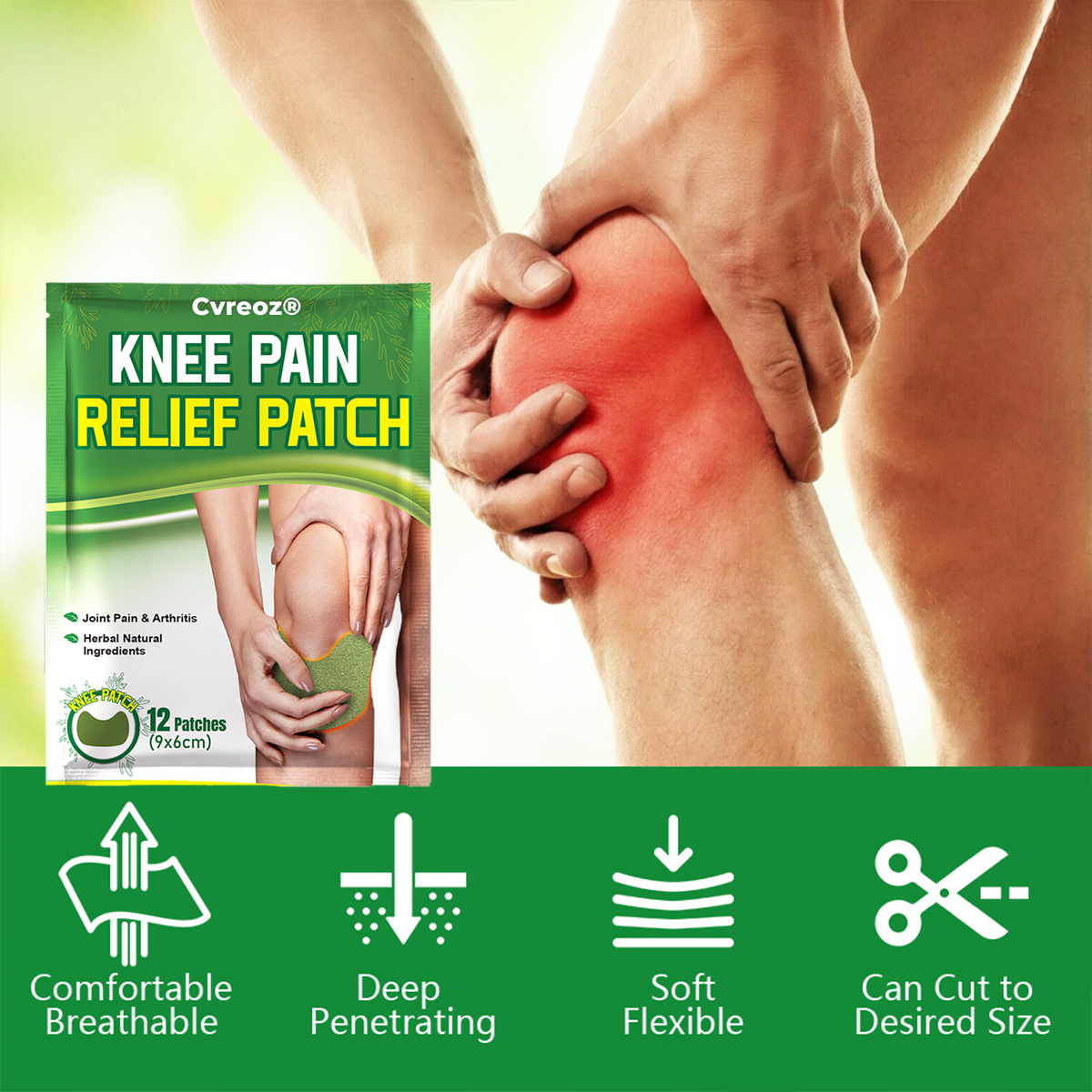 Cvreoz® Knee Pain Relief Patch