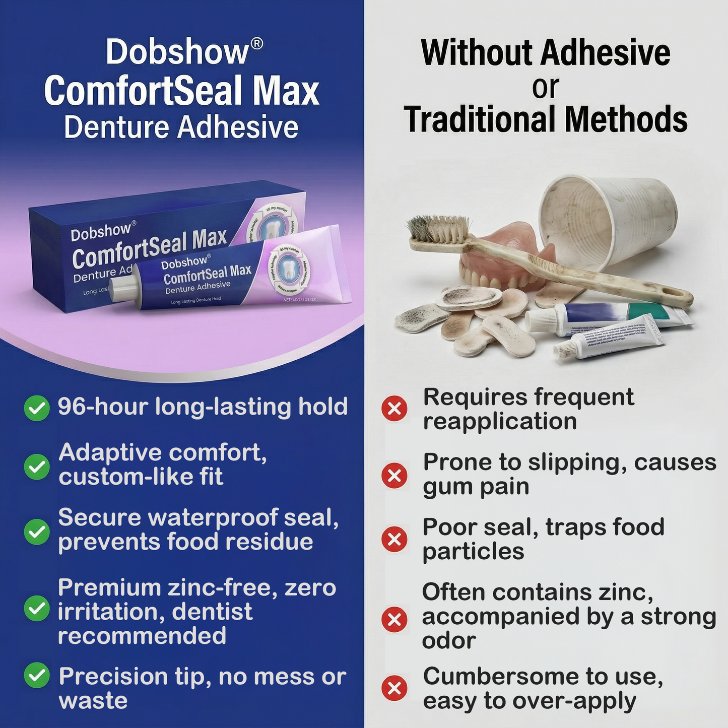 👨‍⚕️𝐃𝐨𝐛𝐬𝐡𝐨𝐰® 𝐂𝐨𝐦𝐟𝐨𝐫𝐭𝐒𝐞𝐚𝐥 𝐌𝐚𝐱 𝐃𝐞𝐧𝐭𝐮𝐫𝐞 𝐀𝐝𝐡𝐞𝐬𝐢𝐯𝐞