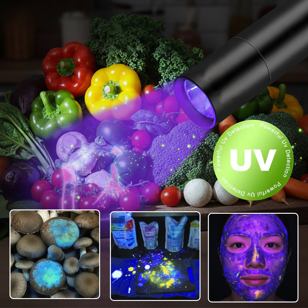 Billhol® UV Black Light Flashlight for Vegetable Inspection