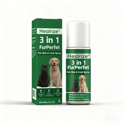Healrize® 𝟑 𝐢𝐧 𝟏 𝐅𝐮𝐫𝐏𝐞𝐫𝐟𝐞𝐜𝐭 𝐏𝐞𝐭 𝐒𝐤𝐢𝐧 & 𝐂𝐨𝐚𝐭 𝐒𝐩𝐫𝐚𝐲