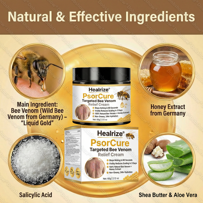 💫Healrize® PsorCure Targeted Bee Venom Relief Cream