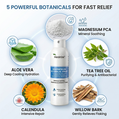 🏆Healrize® Magnesium Botanical Spray –Advanced Skin Recovery for Psoriasis & Eczema | Rapid Soothing, Steroid-Free