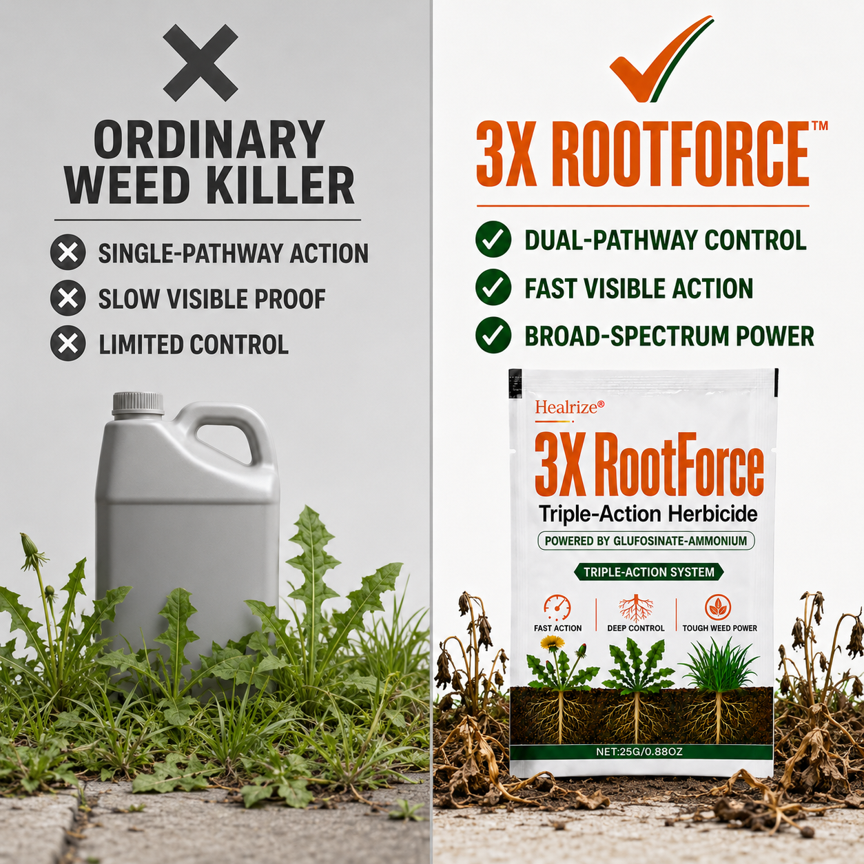 Healrize® 3X RootForce Triple-Action Herbicide