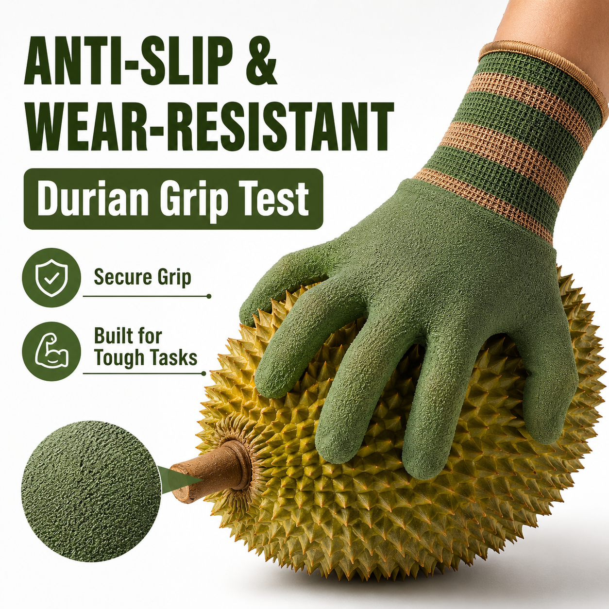 🔥Sfrcord® Heavy-Duty Waterproof Gardening & Work Gloves with Anti-Slip Rubber Grip