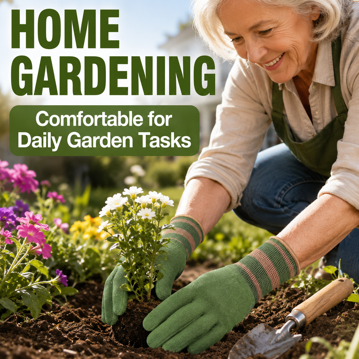 🔥Sfrcord® Heavy-Duty Waterproof Gardening & Work Gloves with Anti-Slip Rubber Grip
