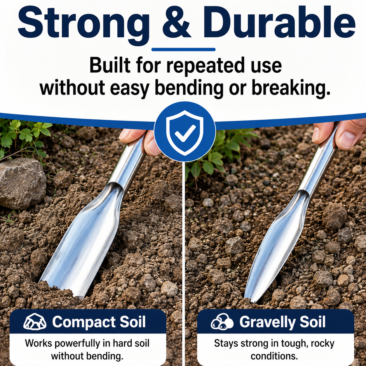 🌱 Pointed Trowel (Best for Digging & Planting)