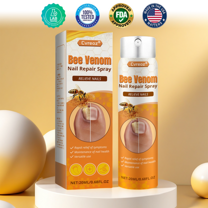 Cvreoz® Bee Venom Nail Repair Spray – Clinically Inspired Relief for Fungal & Damaged Nails🌺