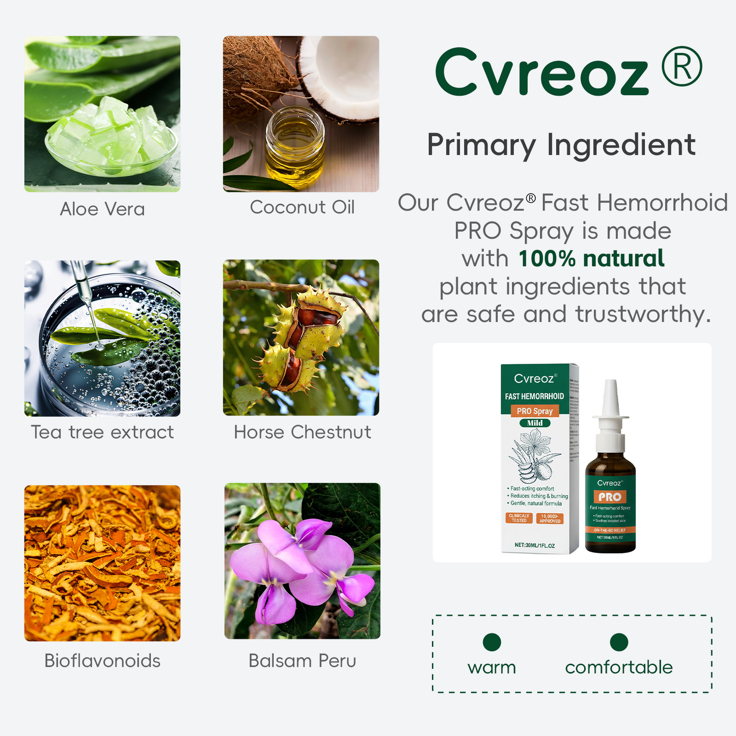 🔥Final 3 Hours: 80% OFF: Cvreoz® Fast Hemorrhoid PRO Spray
